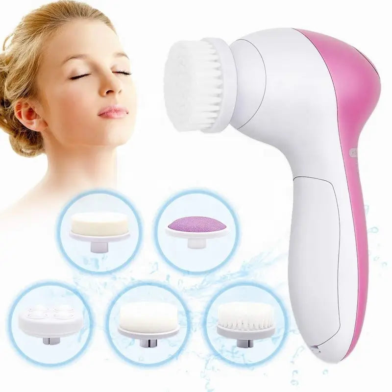 Spazzola Elettrica Viso 5 in 1 – Pulizia Profonda, Esfoliazione e Massaggio Viso